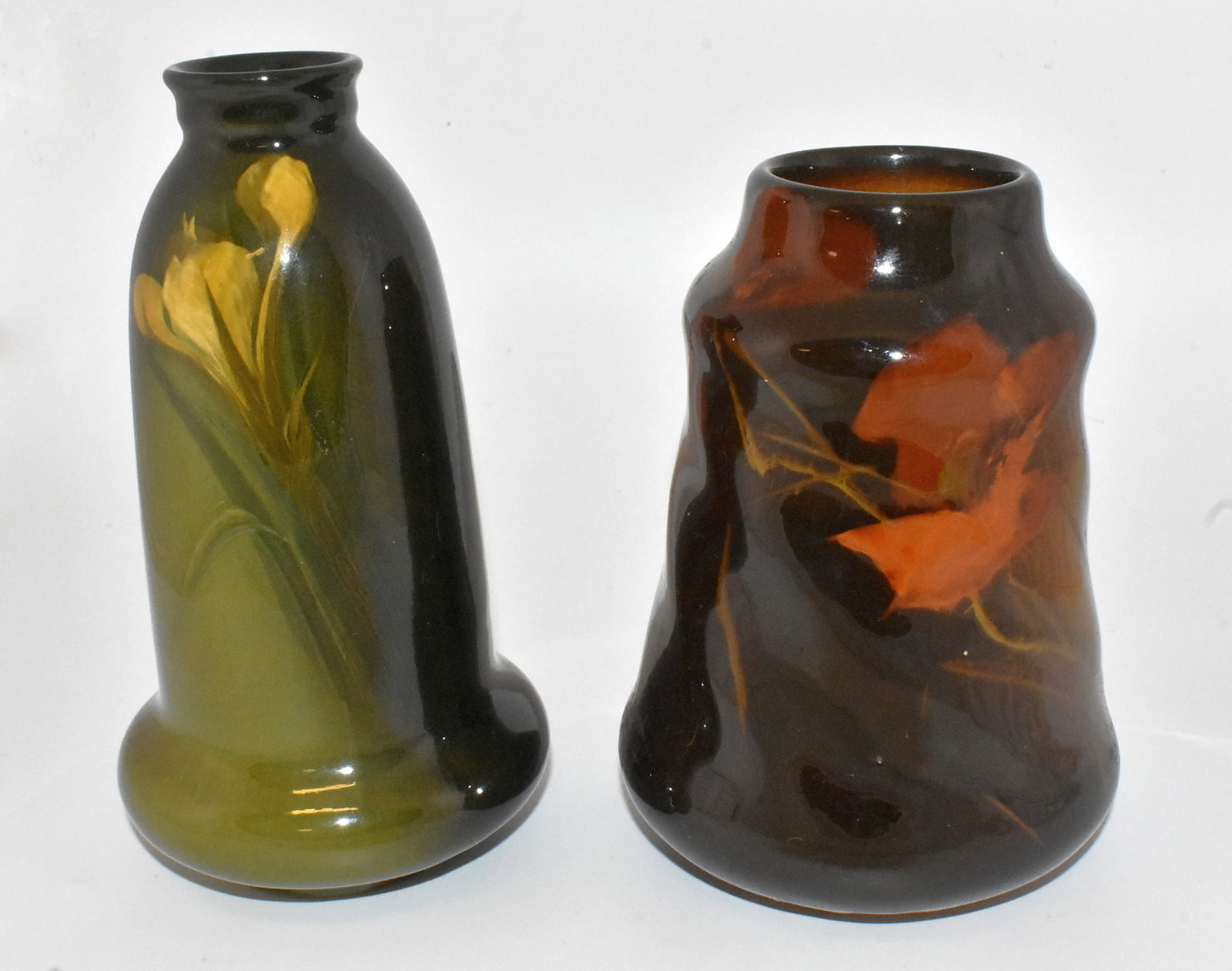 Owens Utopian Ware Vase #1080 and Unidentified Vase (1 of 6)