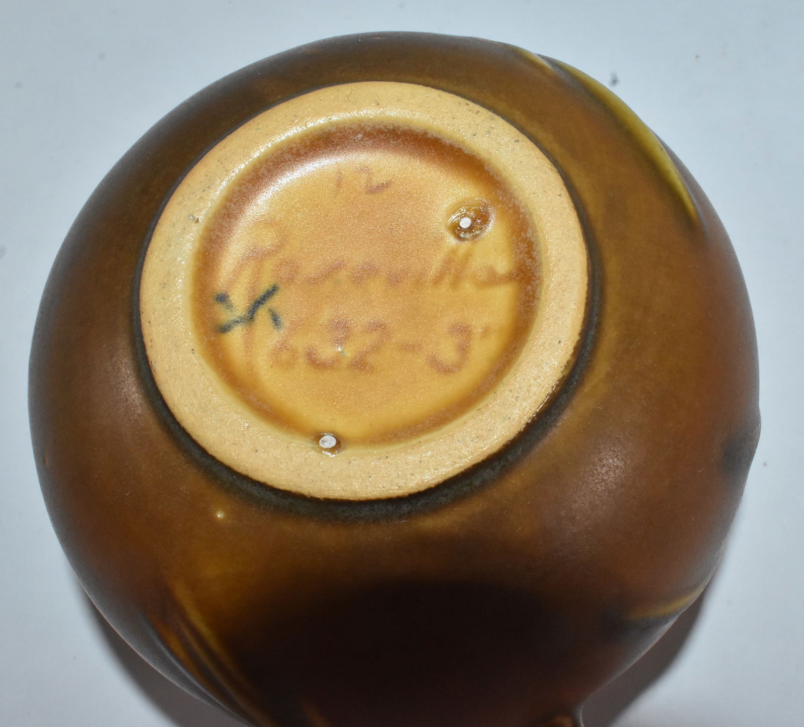 2 Roseville Pinecone Vases, 5 1/4" Wide - 7