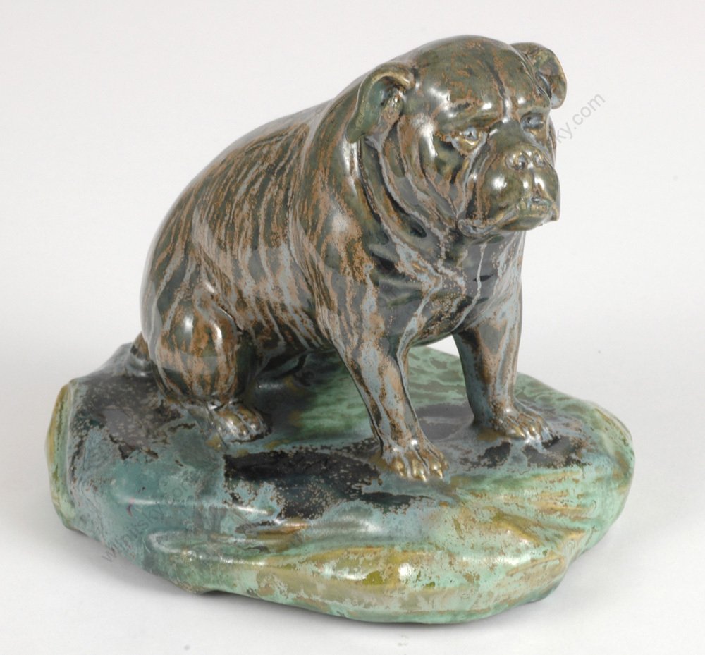 "Dog figure" Austrian ceramic, 1920s (1 of 3)