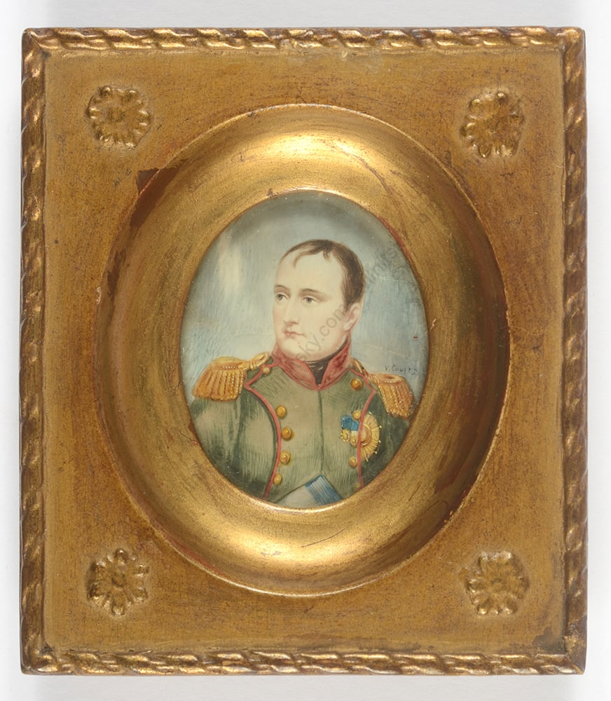 "Napoleon I.", miniature, 19th century: "Napoleon I." miniature, 19th century Provenance: Australian antique trade Condition: Fairly good. Creation Year: la