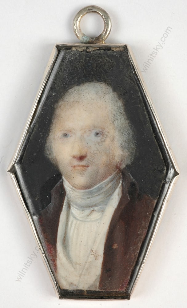 Jean-Baptiste Isabey (1767-1855) "Portrait of a gentleman", miniature, 1790s (1 of 5)
