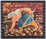 Anatoli Dovzhenko (1932-1991) "Peasant Woman at Work", Watercolor, 1960s