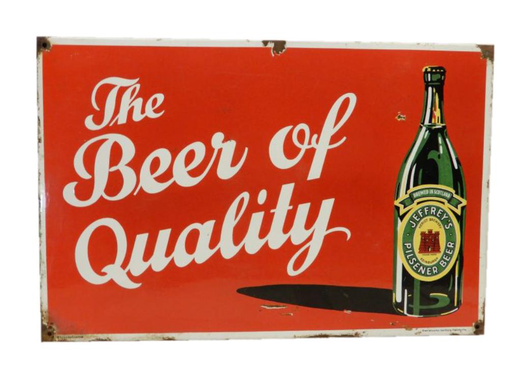 THE BEER OF QUALITY JERSEY'S PILSENER SST SIGN (1 of 4)