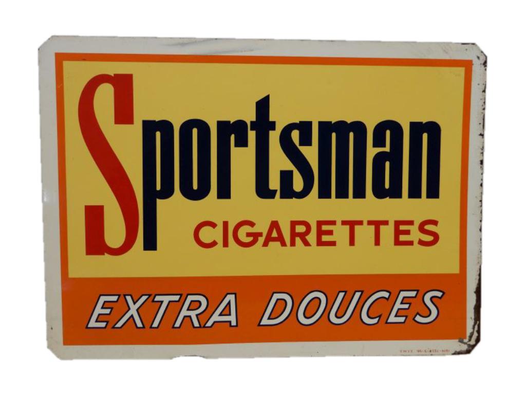 1956 SPORTSMAN CIGARETTES EXTRA SST SIGN (1 of 3)