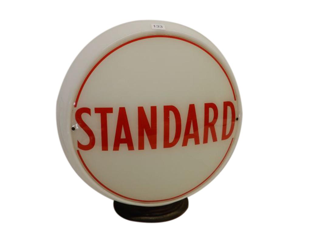 STANDARD MILK GLASS GAS PUMP GLOBE (1 of 4)