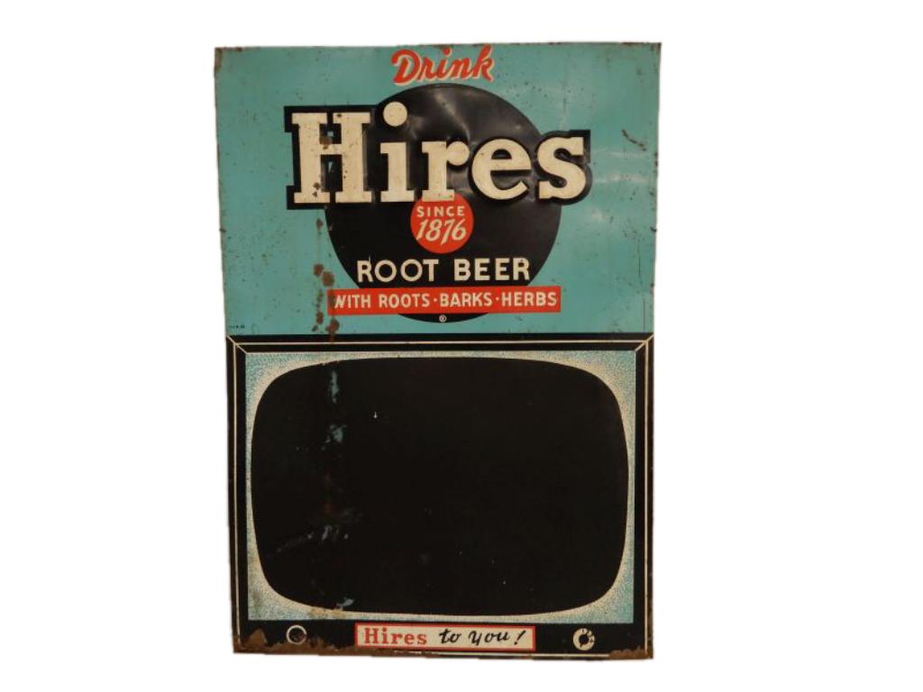 1955 HIRES ROOT BEER EMBOSSED SST CHALKBOARD (1 of 4)