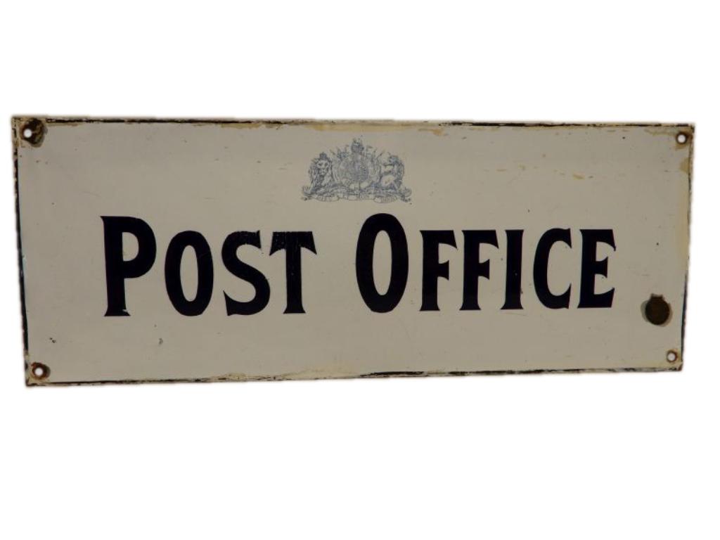 VINTAGE POST OFFICE SSP SIGN (1 of 4)