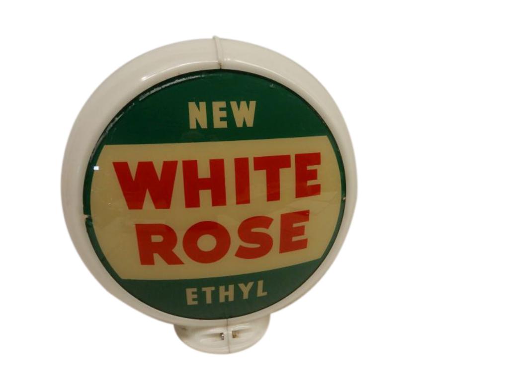 NEW WHITE ROSE ETHYL GAS PUMP GLOBE (1 of 4)