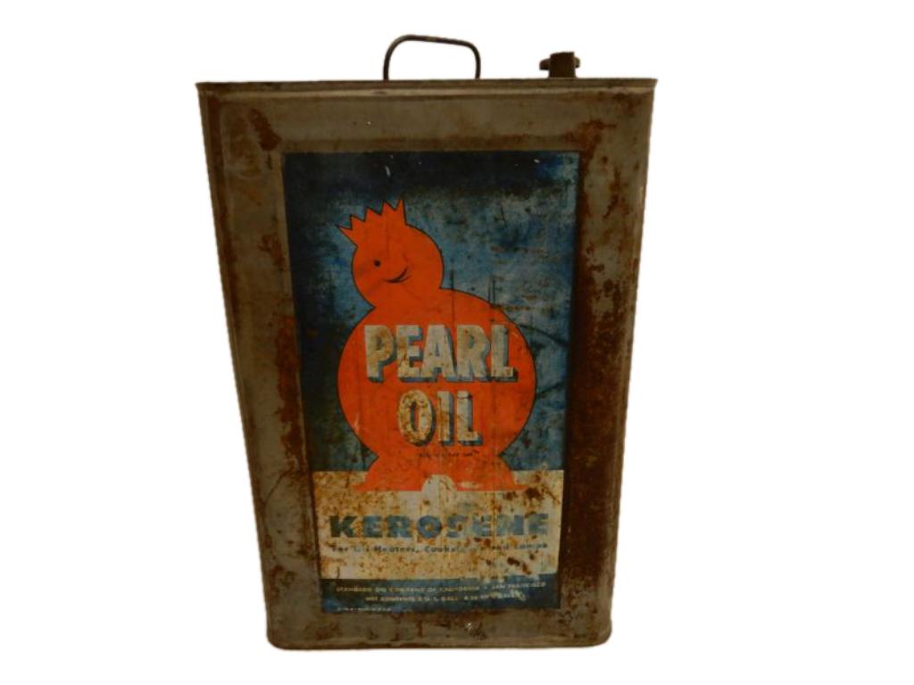 RARE PEARL OIL KEROSENE 5. U.S. GALS. CAN (1 of 5)