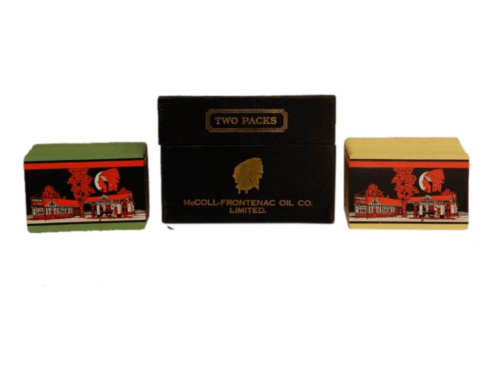 McCOLL-FRONTENAC OIL CO.TWO PACKS PLAYING CARDS BLACK (1 of 6)