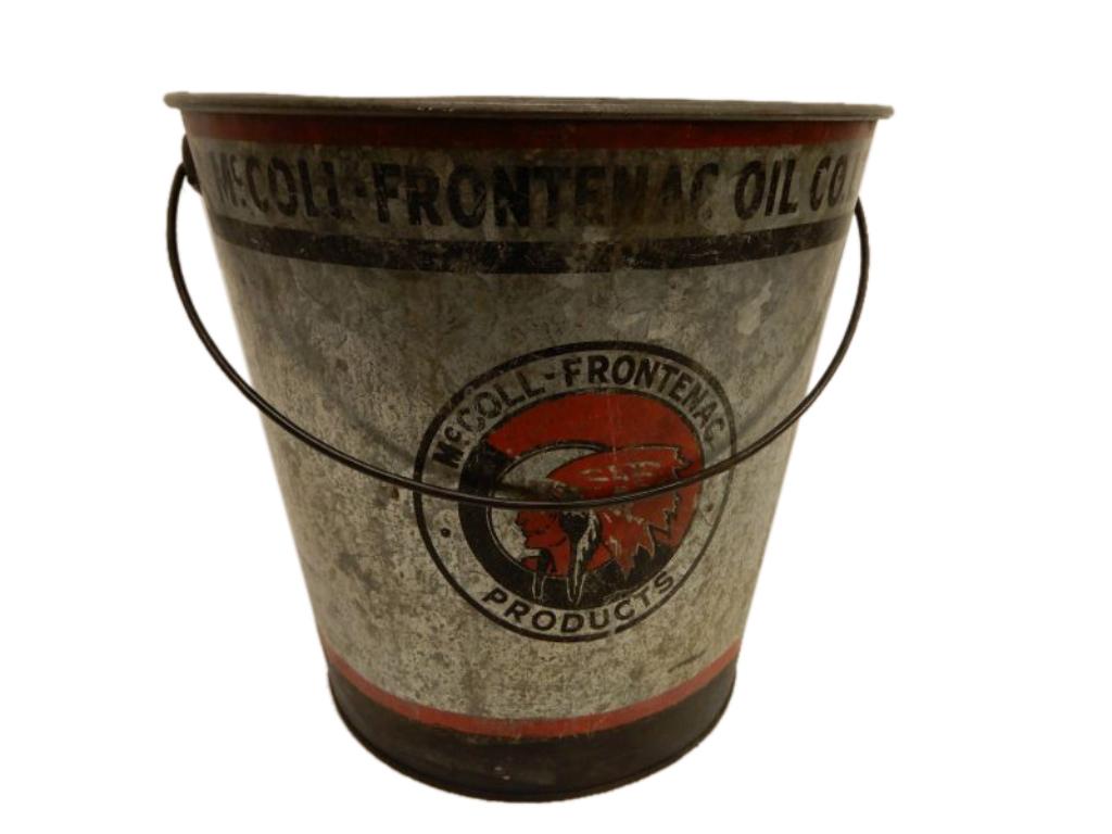 McCOLL-FRONTENAC OIL CO. PRODUCTS PAIL NO LID, PAINT (1 of 8)