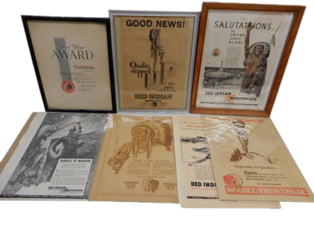 LOT OF 7 RED INDIAN ADVERTISING & AWARD (1 of 13)
