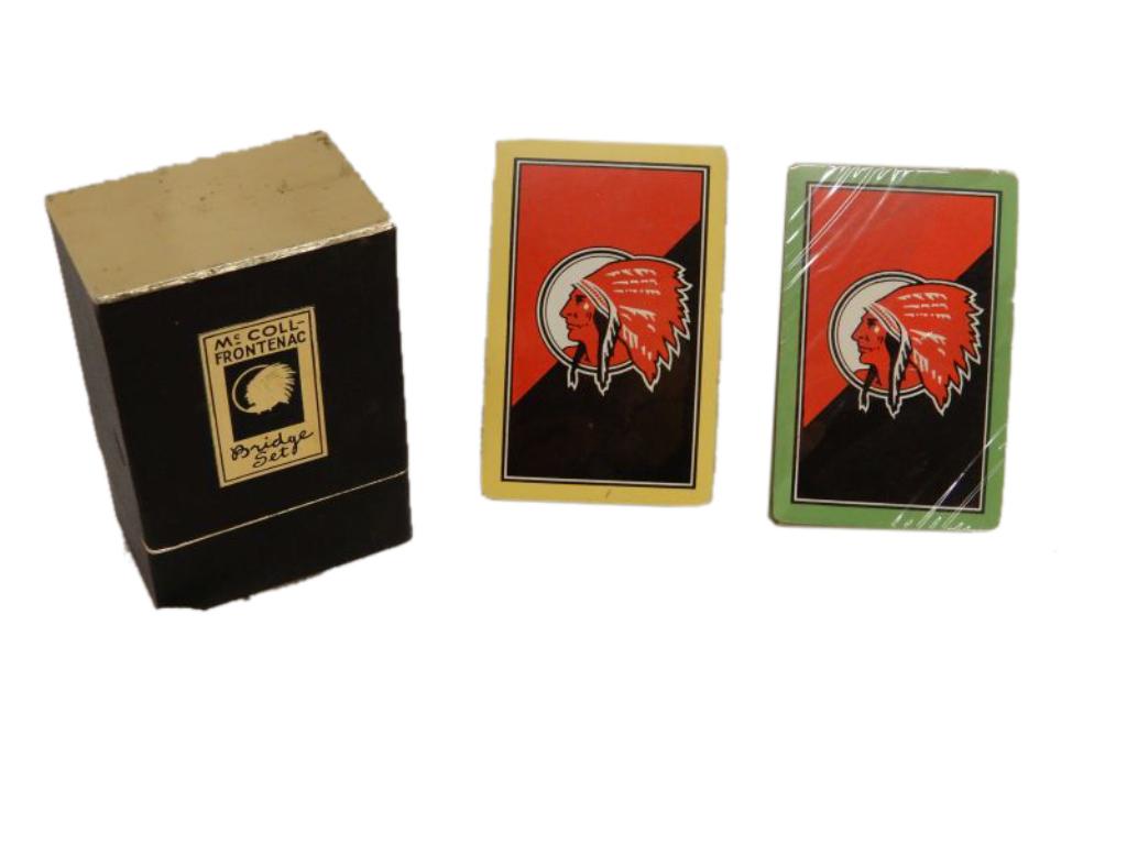 McCOLL-FRONTENAC DOUBLE DECK BRIDGE SET /CASE /NOS (1 of 3)