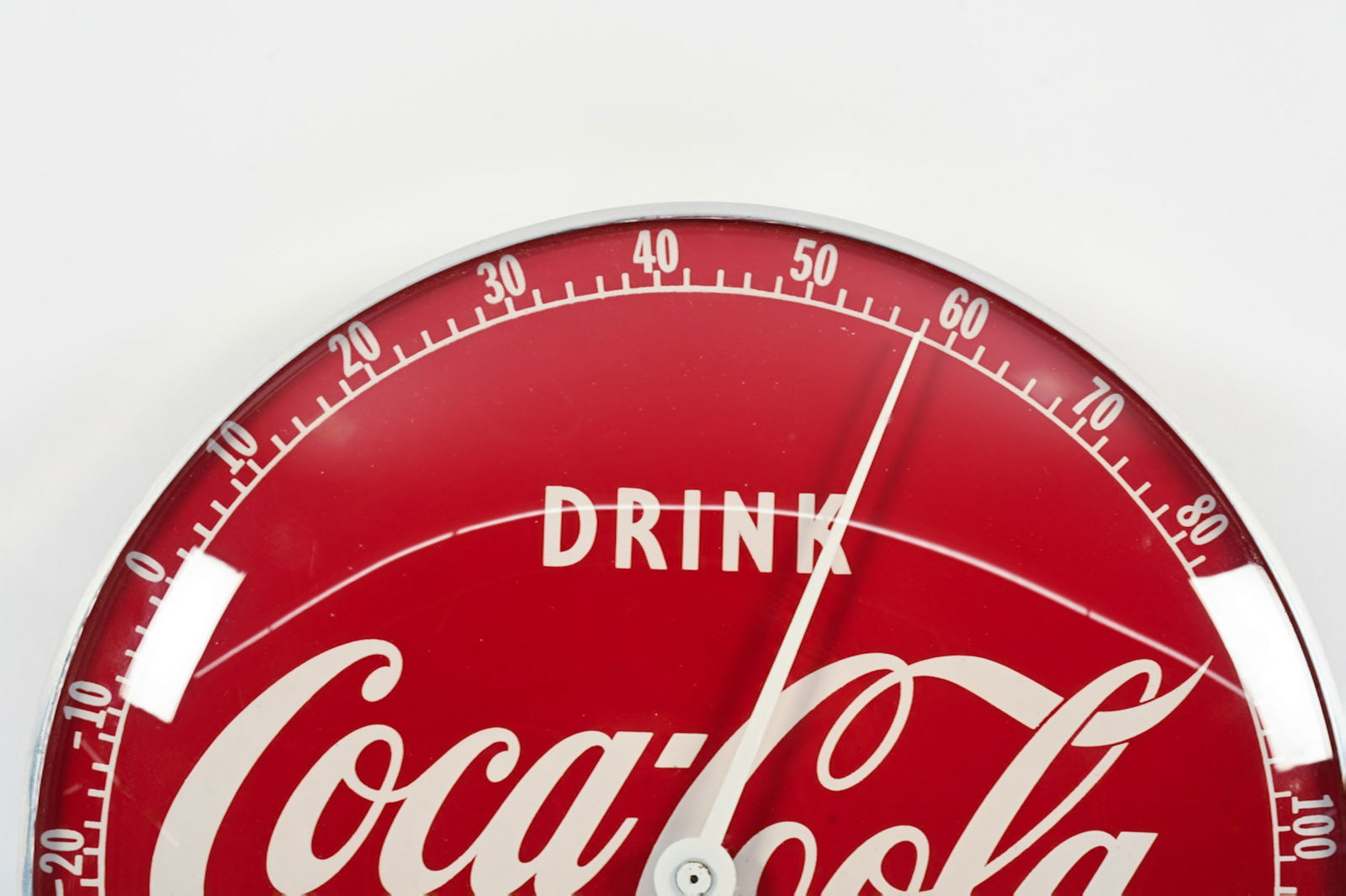 1950'S DRINK COCA-COLA THERMOMETER - 2