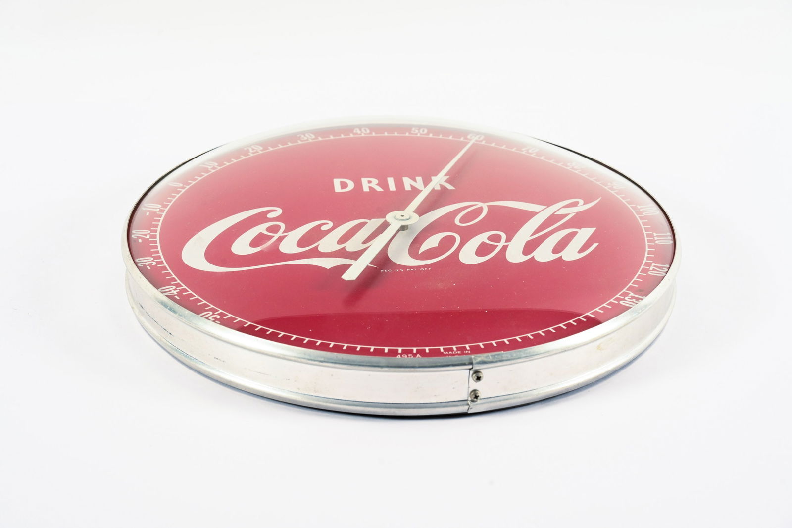 1950'S DRINK COCA-COLA THERMOMETER - 4