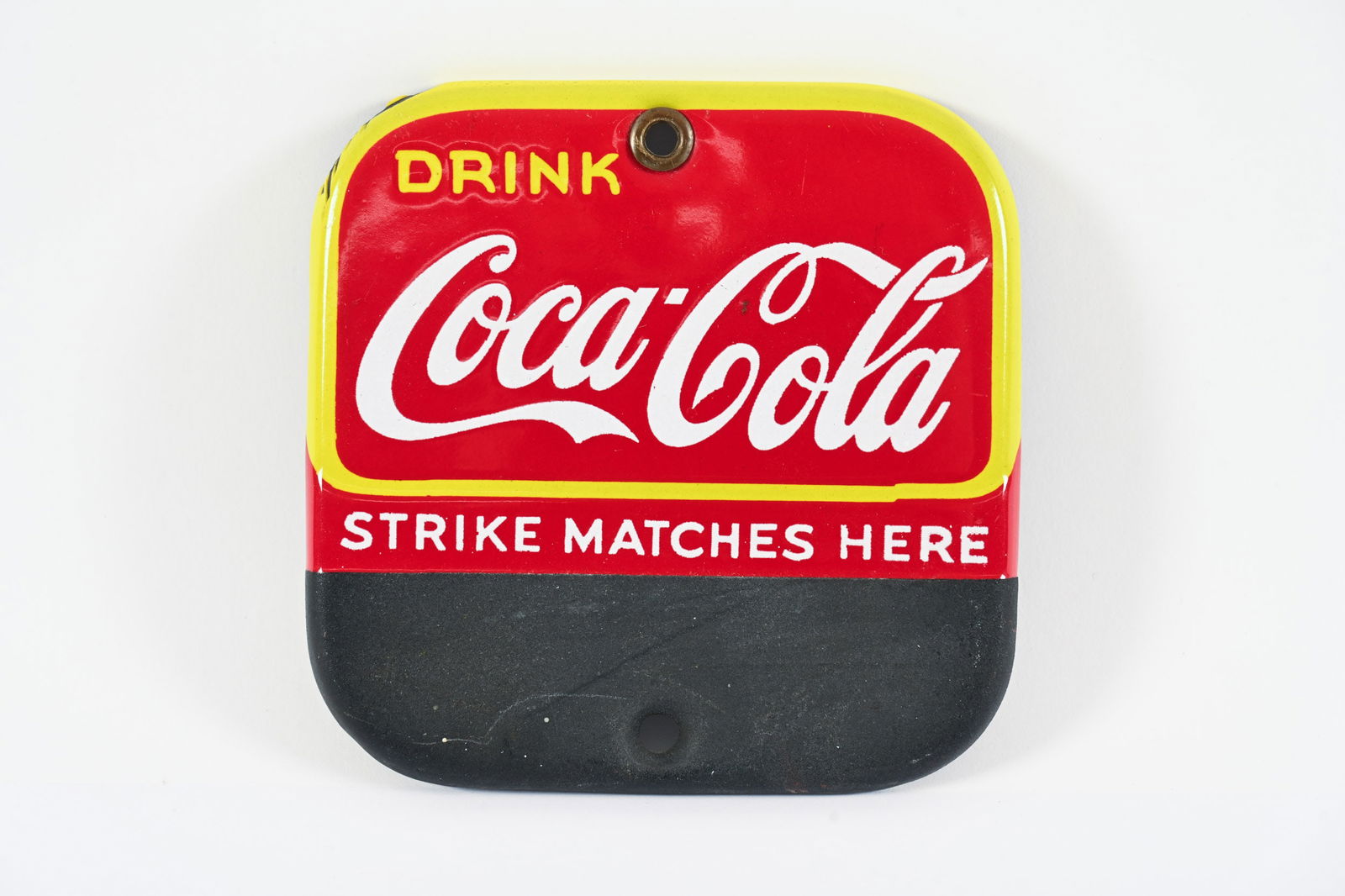 1930'S DRINK COCA-COLA PORCELAIN MATCH STRIKE (1 of 2)