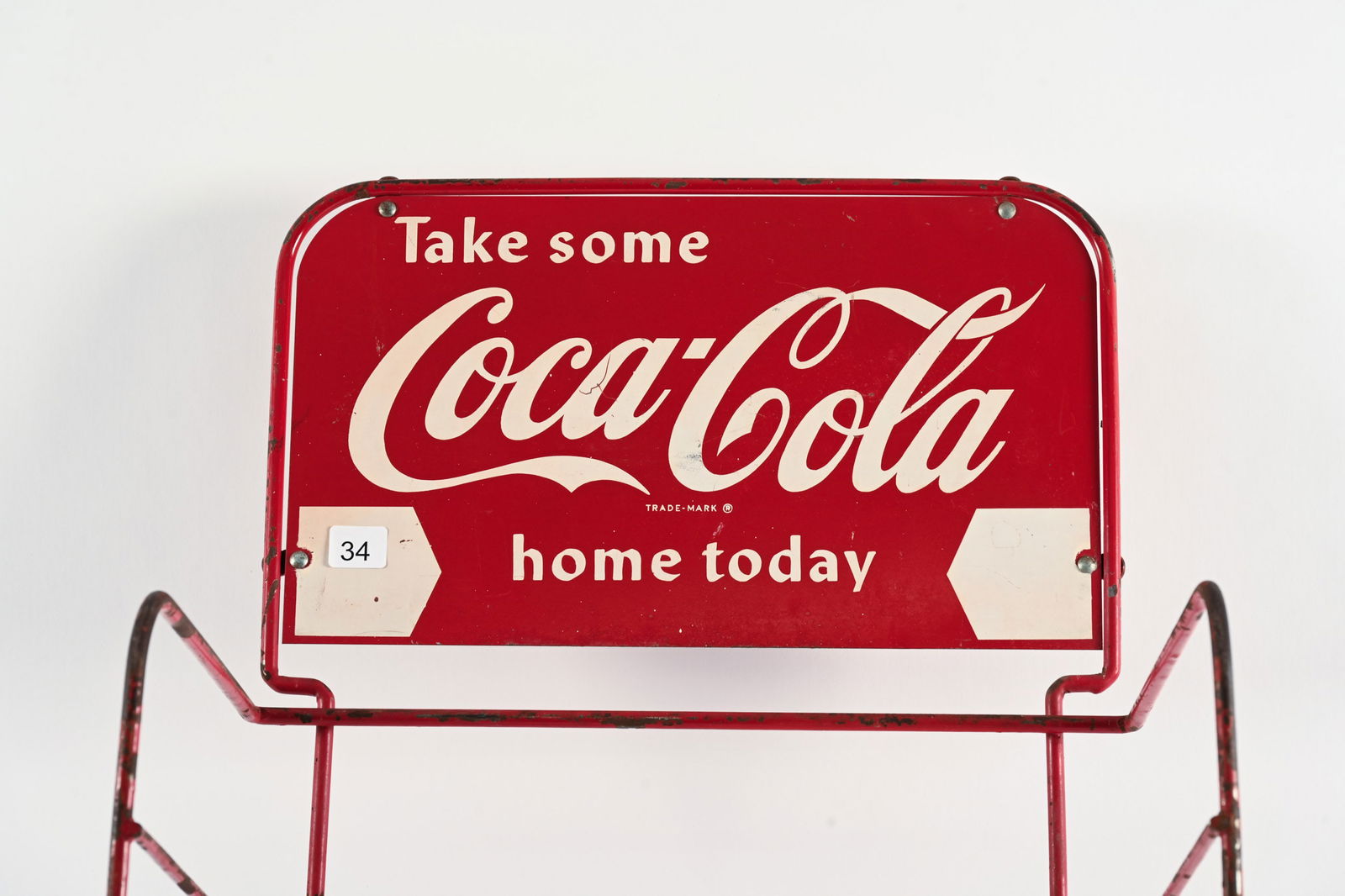 COCA-COLA WIRE ROLLING BOTTLE RACK - 2
