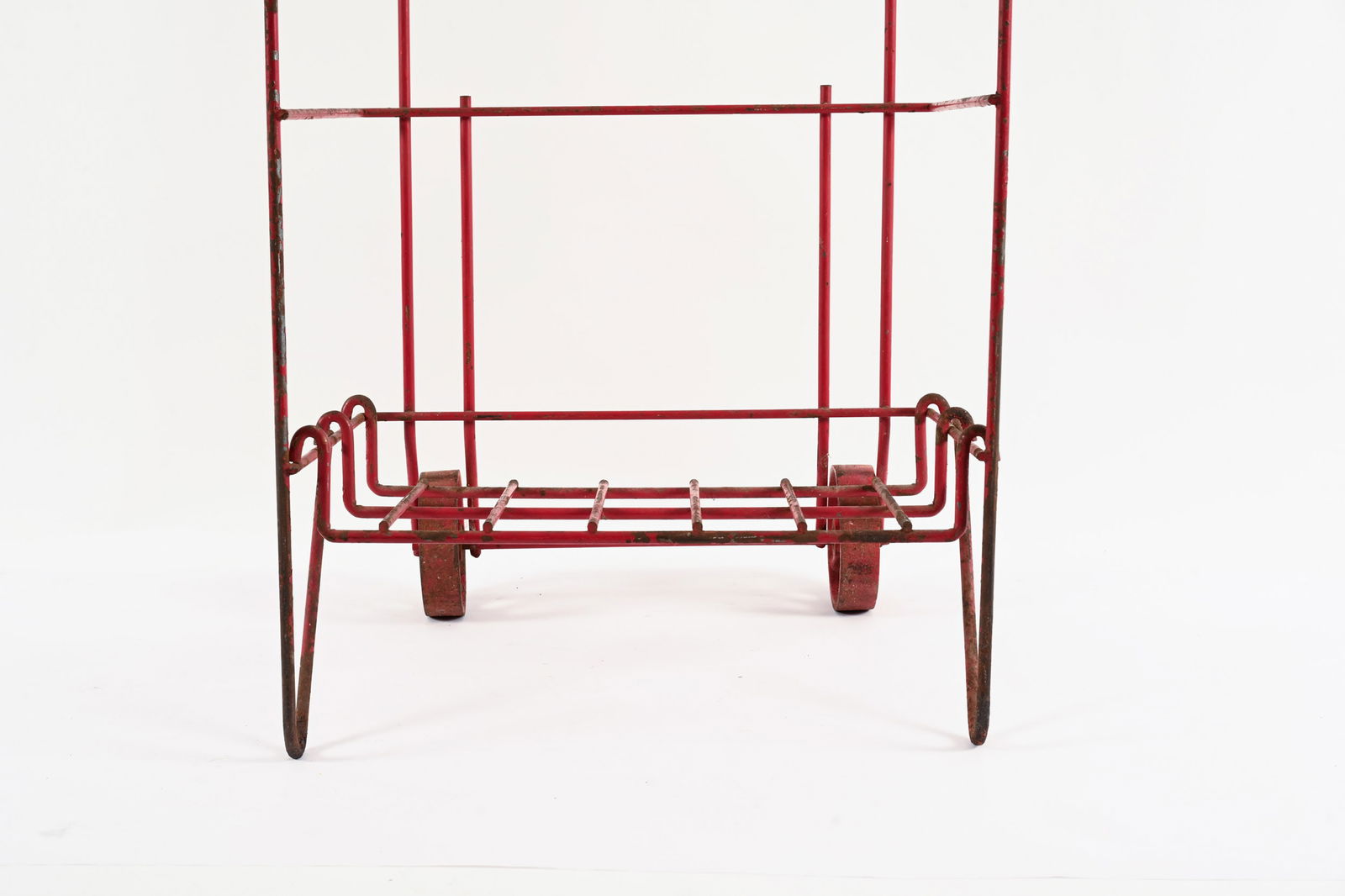 COCA-COLA WIRE ROLLING BOTTLE RACK - 3