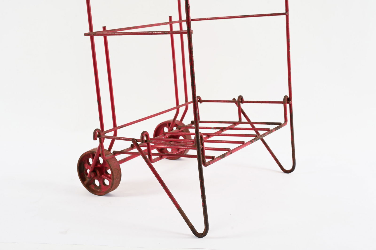 COCA-COLA WIRE ROLLING BOTTLE RACK - 4