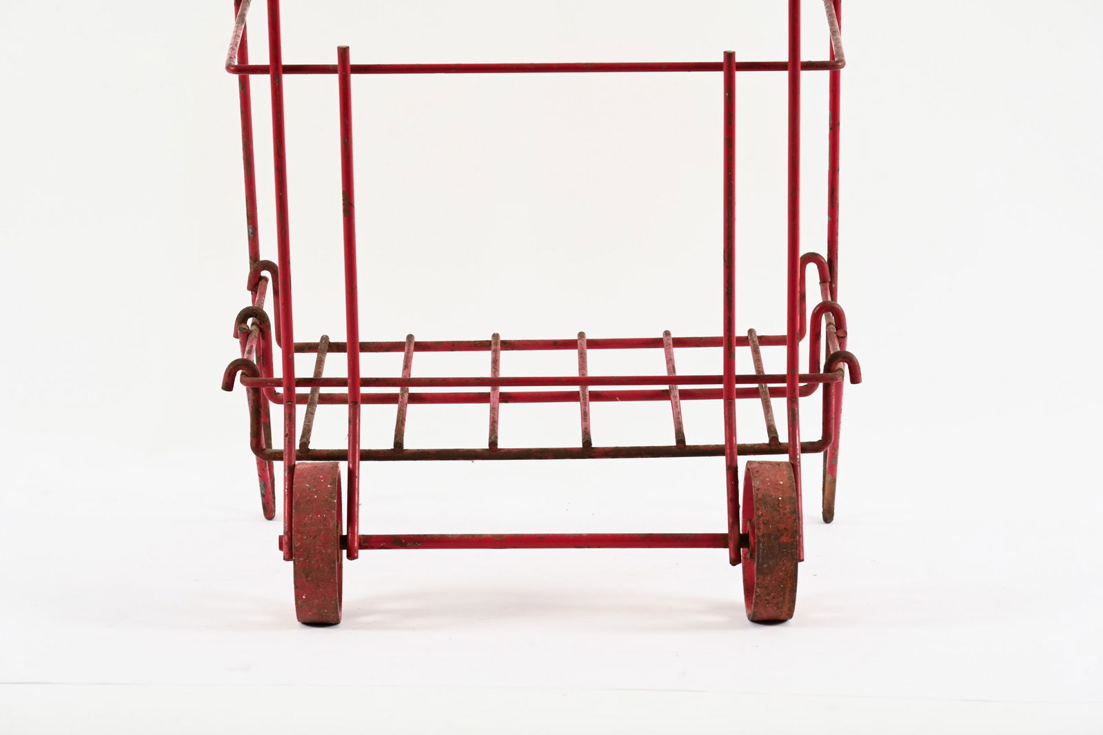 COCA-COLA WIRE ROLLING BOTTLE RACK - 5