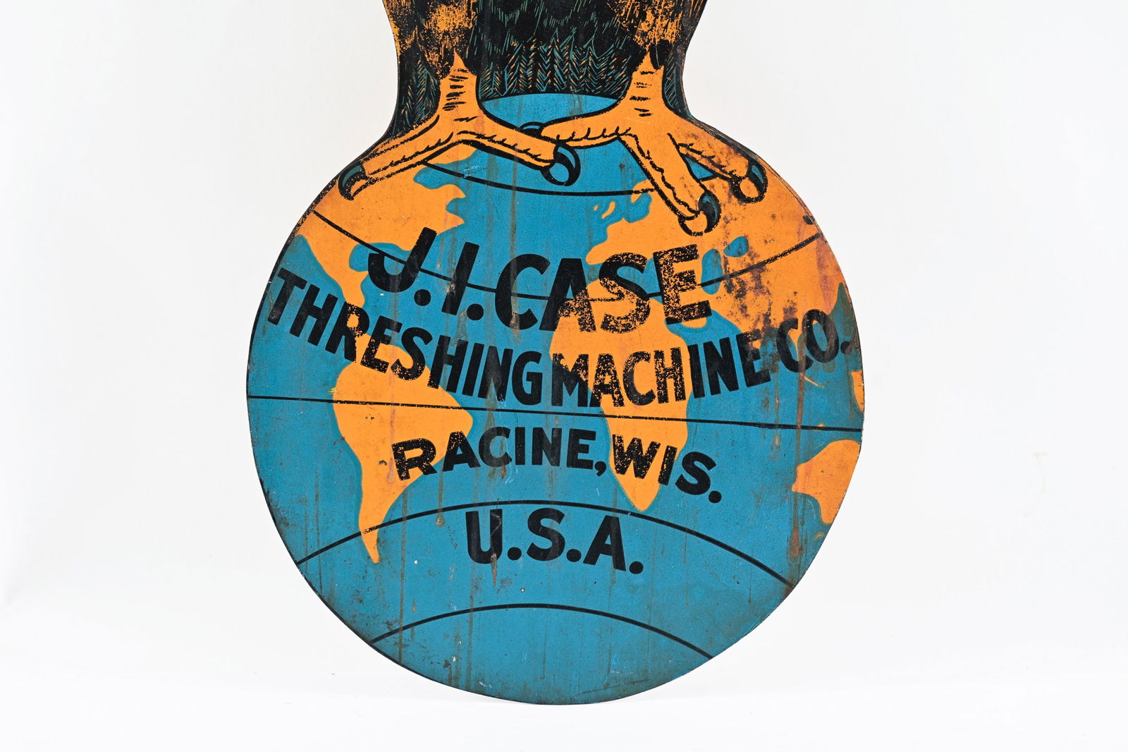 J.I. CASE THRESHING MACHINE CO. "OLD ABE" D/S FLANGE - 4