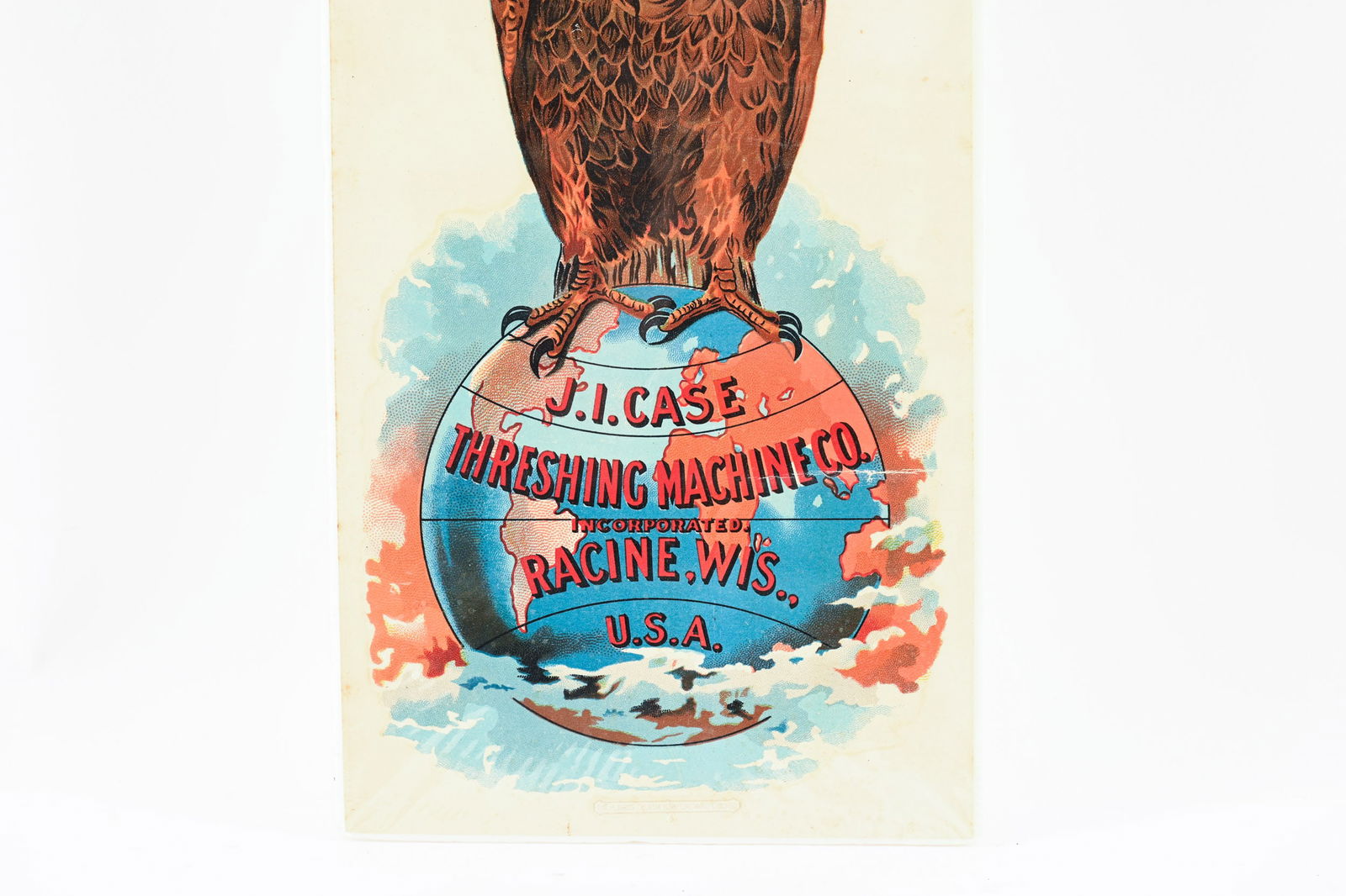 J.I. CASE THRESHING MACHINE "OLD ABE" WATER DECAL - 3