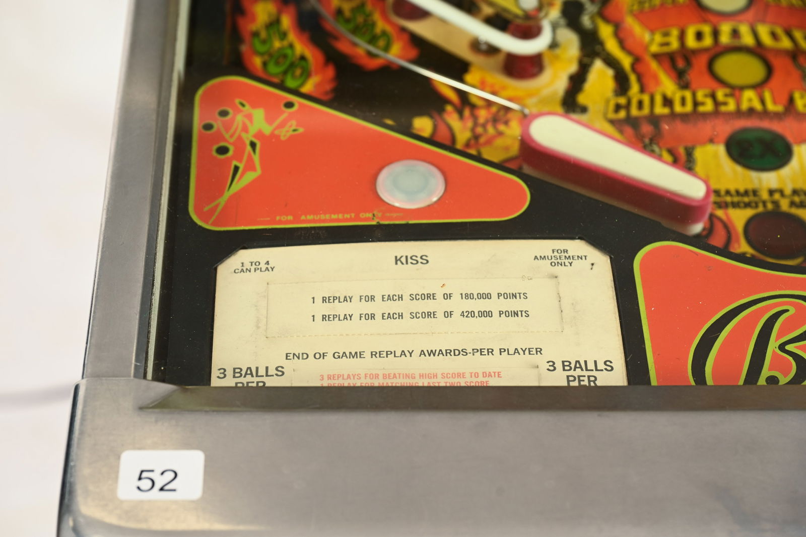1978 BALLY KISS PINBALL MACHINE - 12
