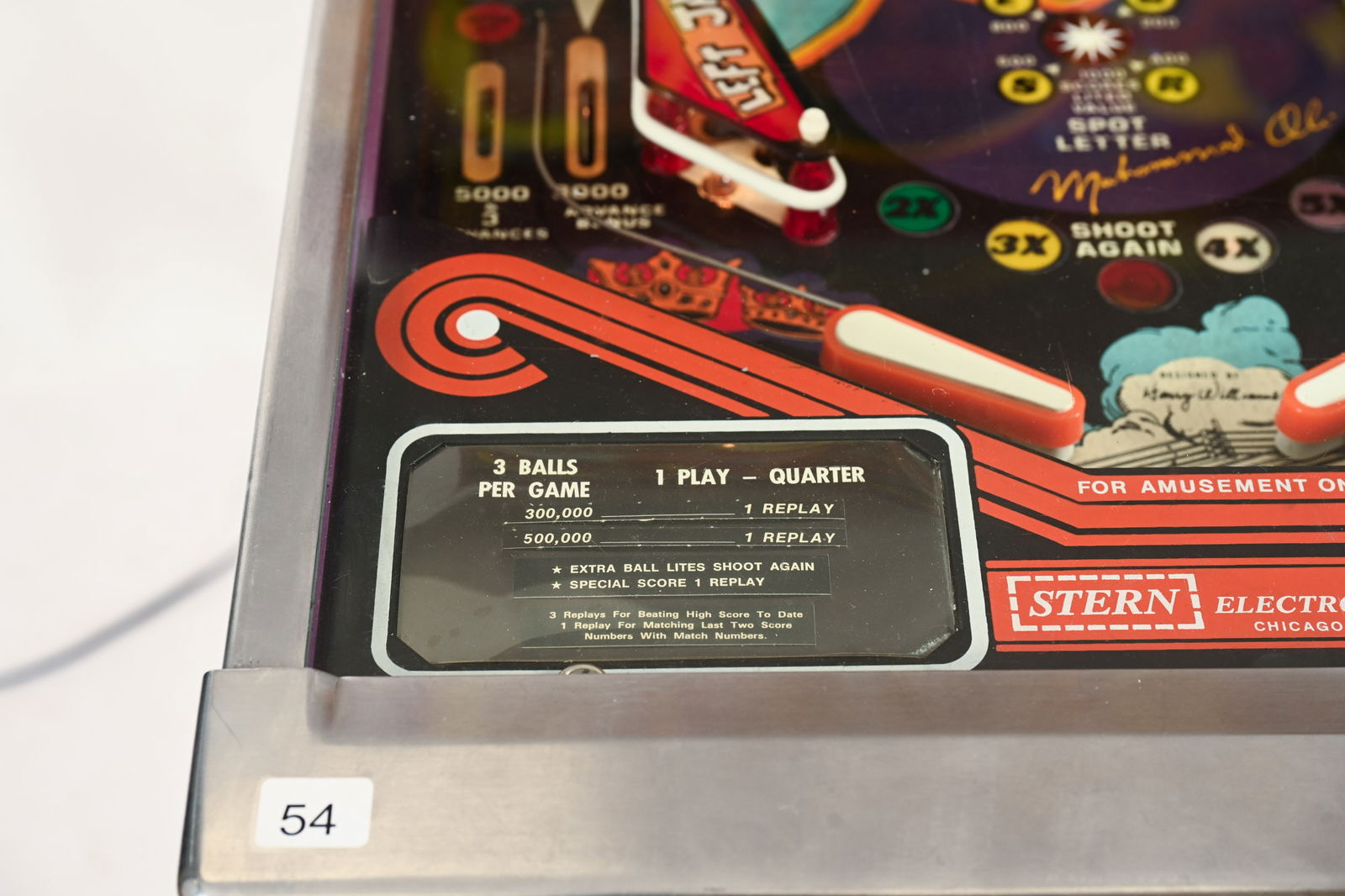 1980 STERN ALI PINBALL MACHINE - 10