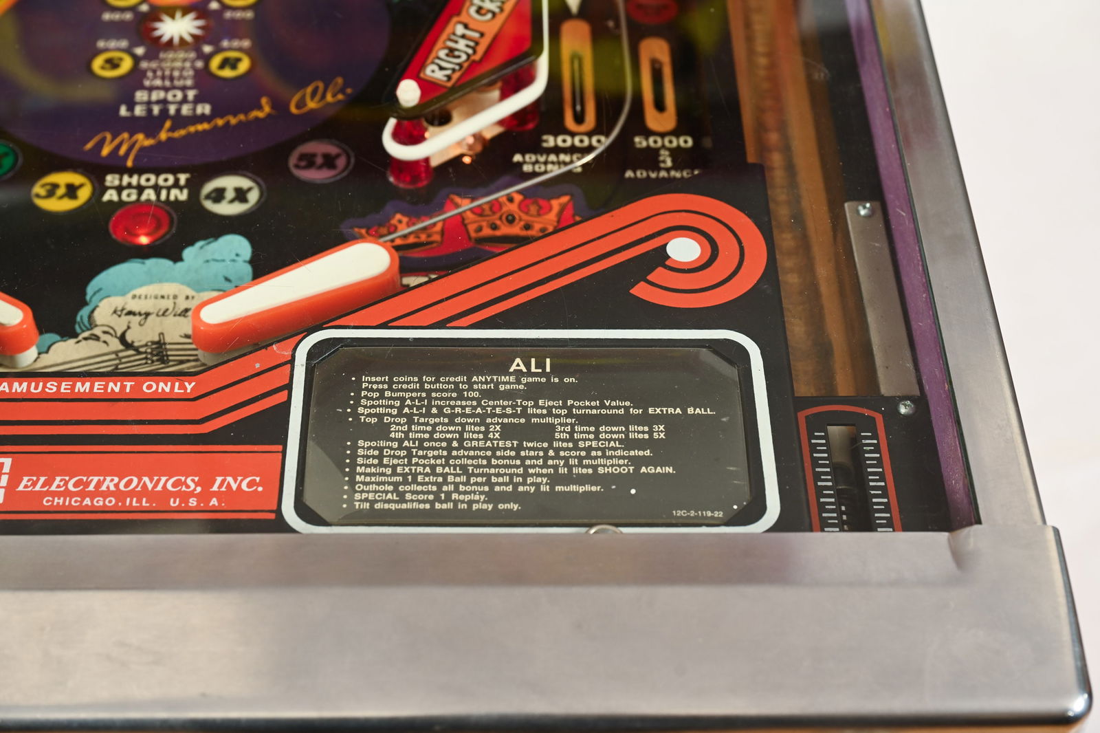 1980 STERN ALI PINBALL MACHINE - 9