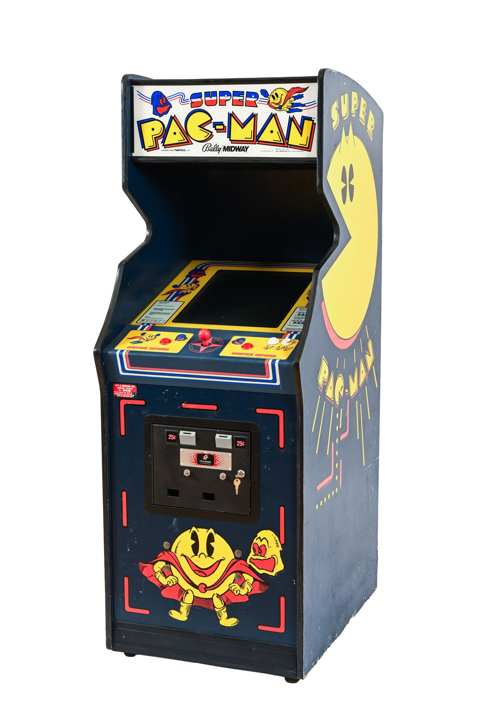 1982 BALLEY/MIDWAY SUPER PAC-MAN ARCADE GAME (1 of 17)