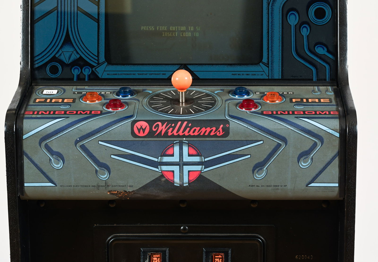 1982 WILLIAMS SINISTAR ARCADE GAME - 6