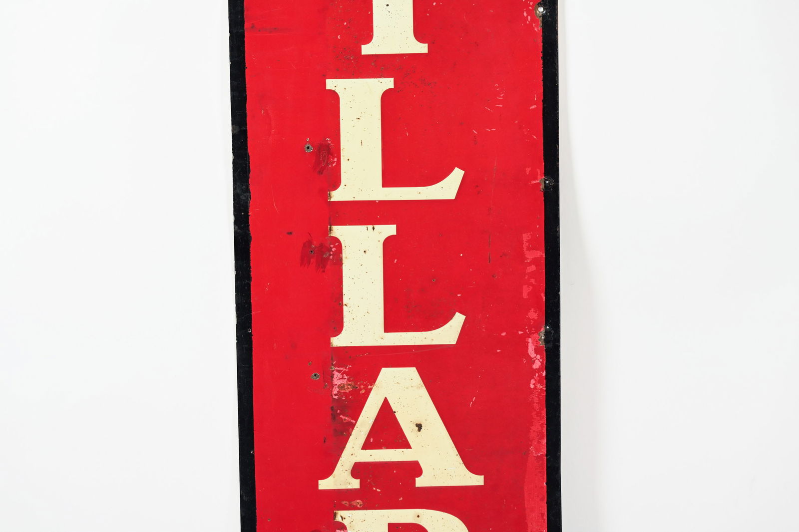 WILLARD BATTERIES EMBOSSED TIN VERTICAL SIGN - 3