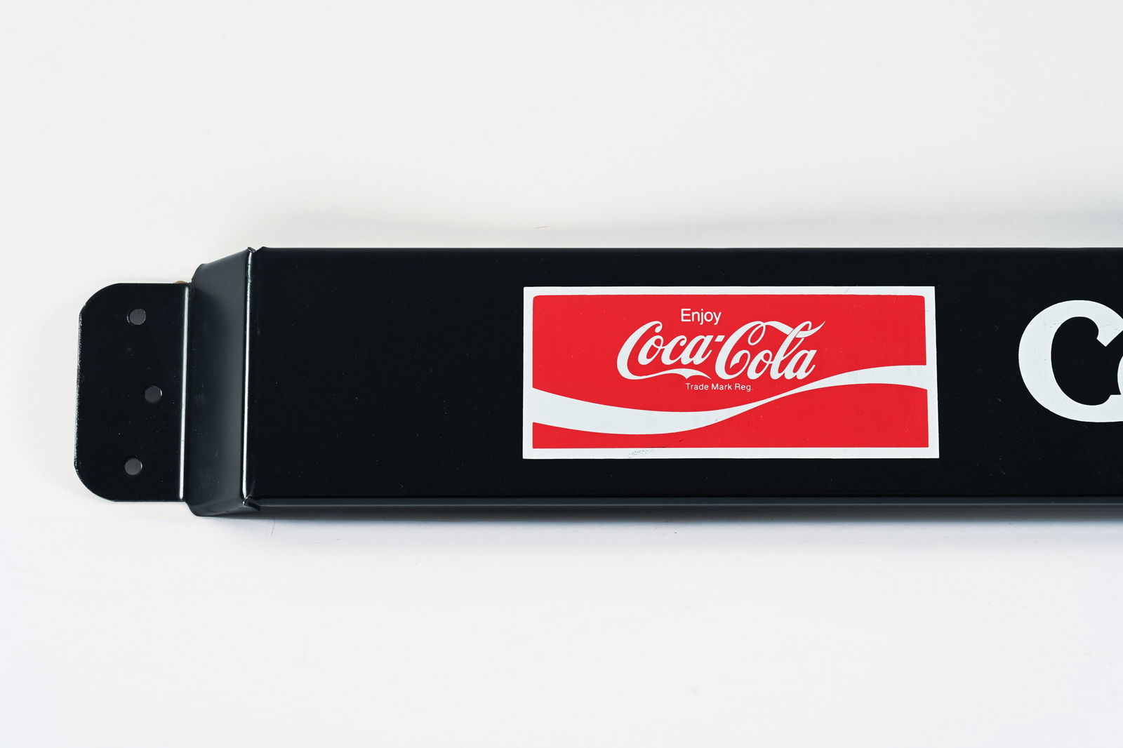 ENJOY COCA-COLA PAINTED METAL PUSH BAR - 2
