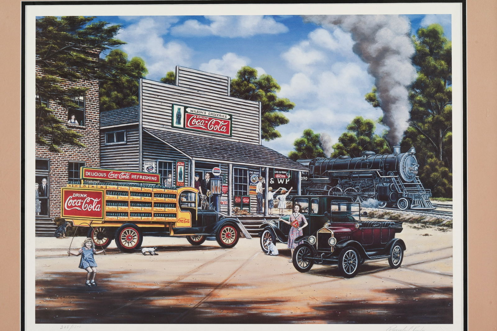 SIGNED PAULA RENFROE " ALL ABOARD" PRINT - 2