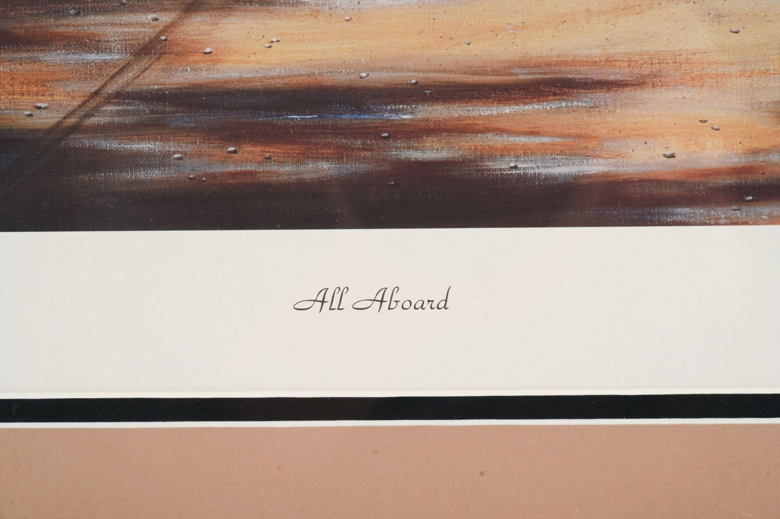 SIGNED PAULA RENFROE " ALL ABOARD" PRINT - 5