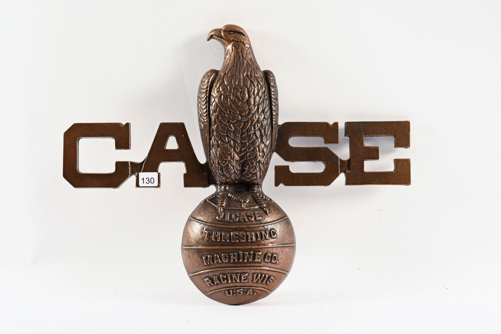 ERTL CASE CAST PLAQUE SIGN: ERTL CASE CAST PLAQUE SIGN 19"X15" *ALL ITEMS GUARANTEED AUTHENTIC BY SHACKELTON AUCTIONS UNLESS OTHERWISE SPECIFIED