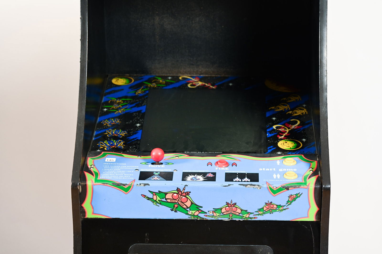 1981 BALLY/MIDWAY GALAGA ARCADE GAME - 6