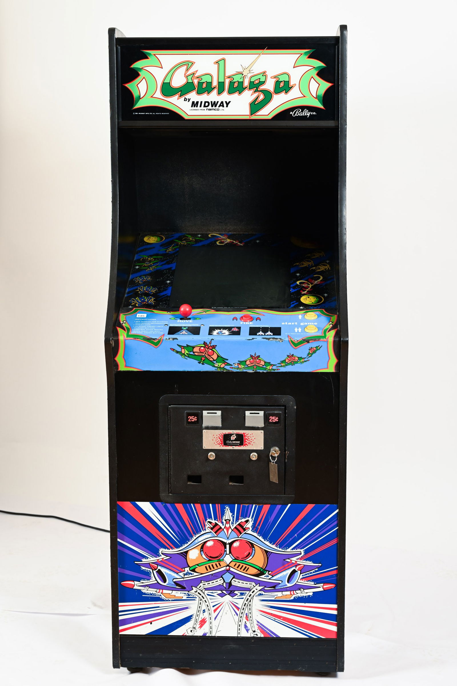 1981 BALLY/MIDWAY GALAGA ARCADE GAME - 8