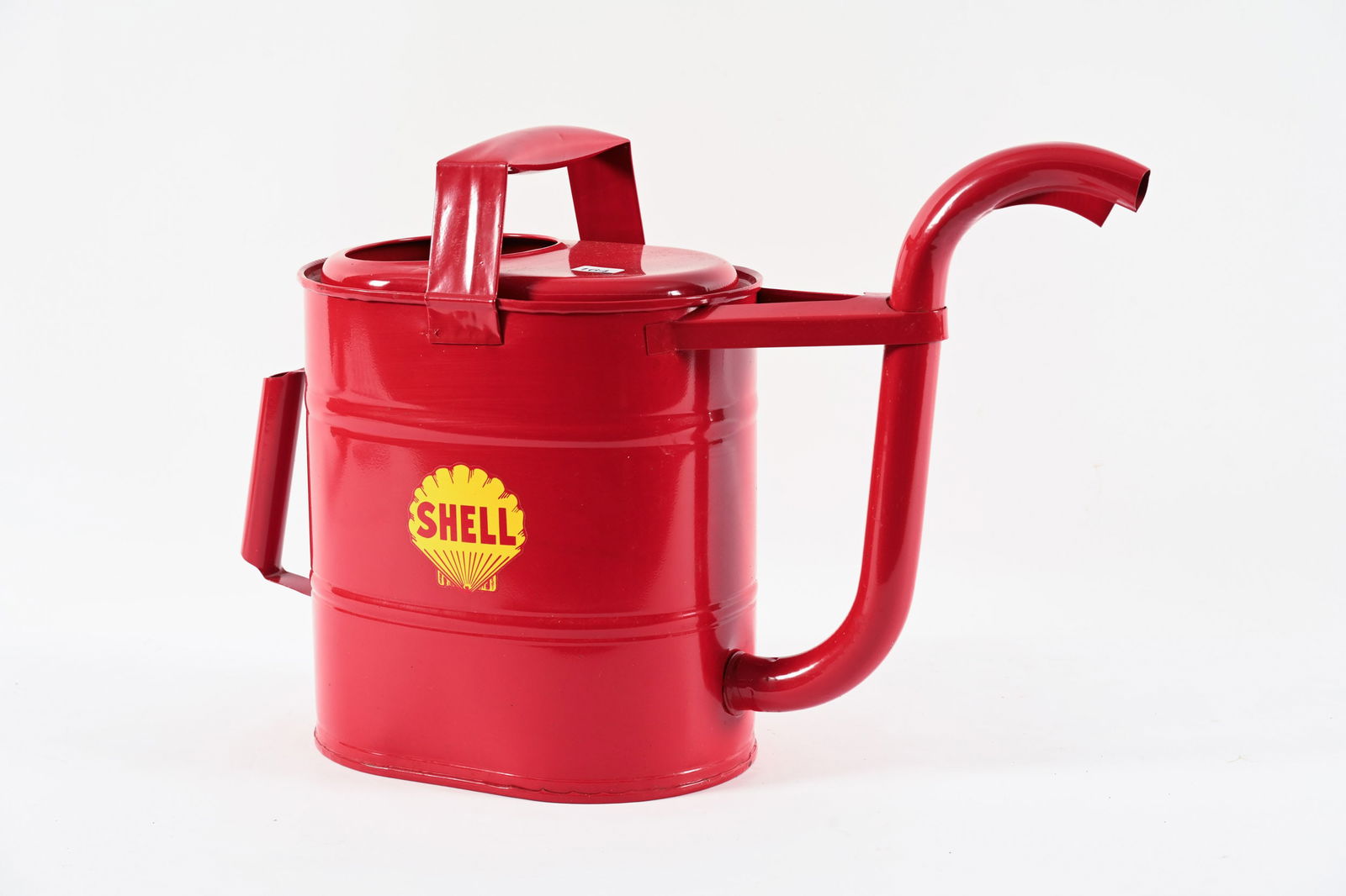 SHELL THREE GALLON WATER CAN - RESTORED: SHELL THREE GALLON WATER CAN - RESTORED DECAL LOGO