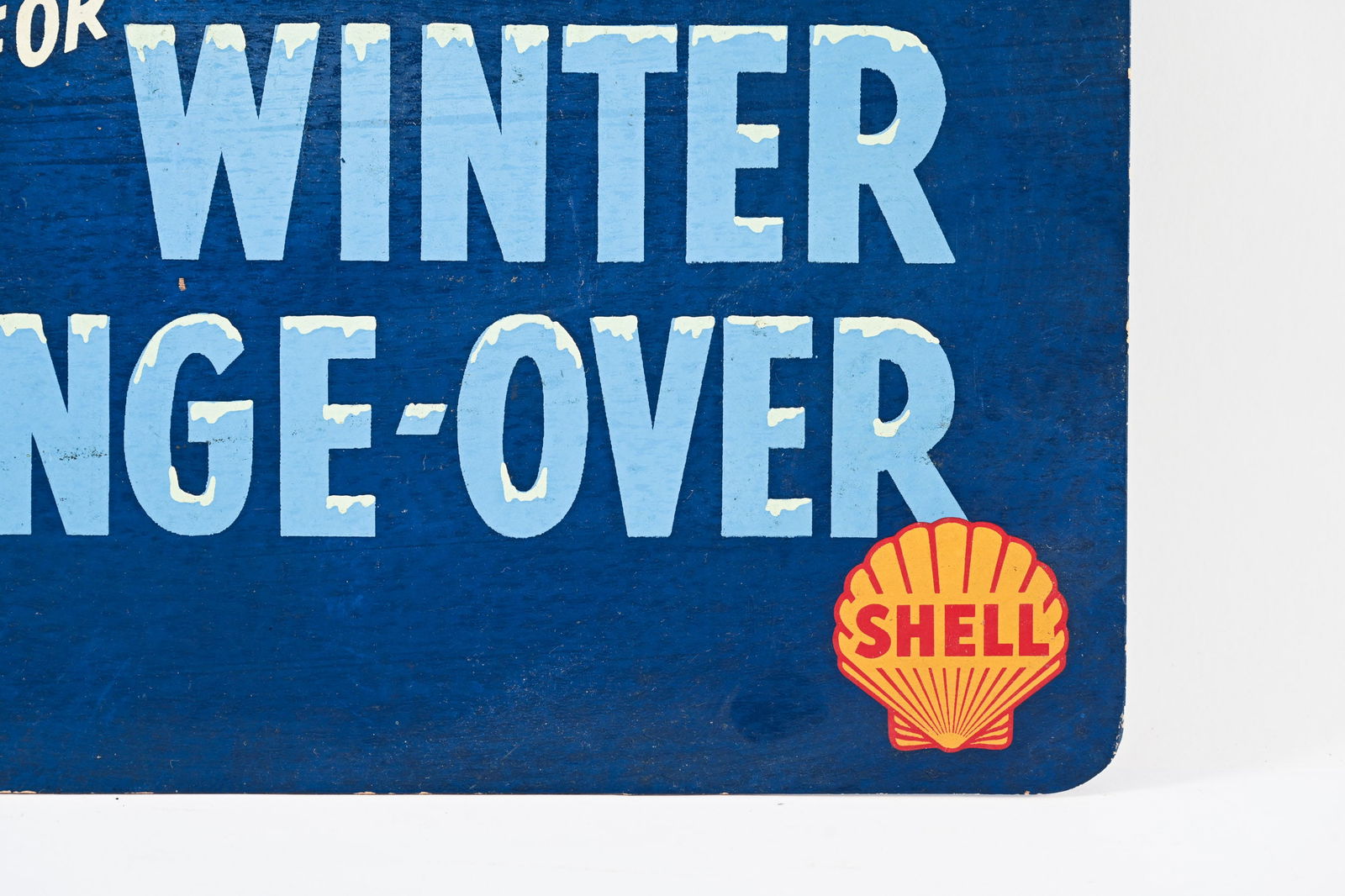 SHELL WINTER CHANGE-OVER CARDBOARD RACK SIGN - 4