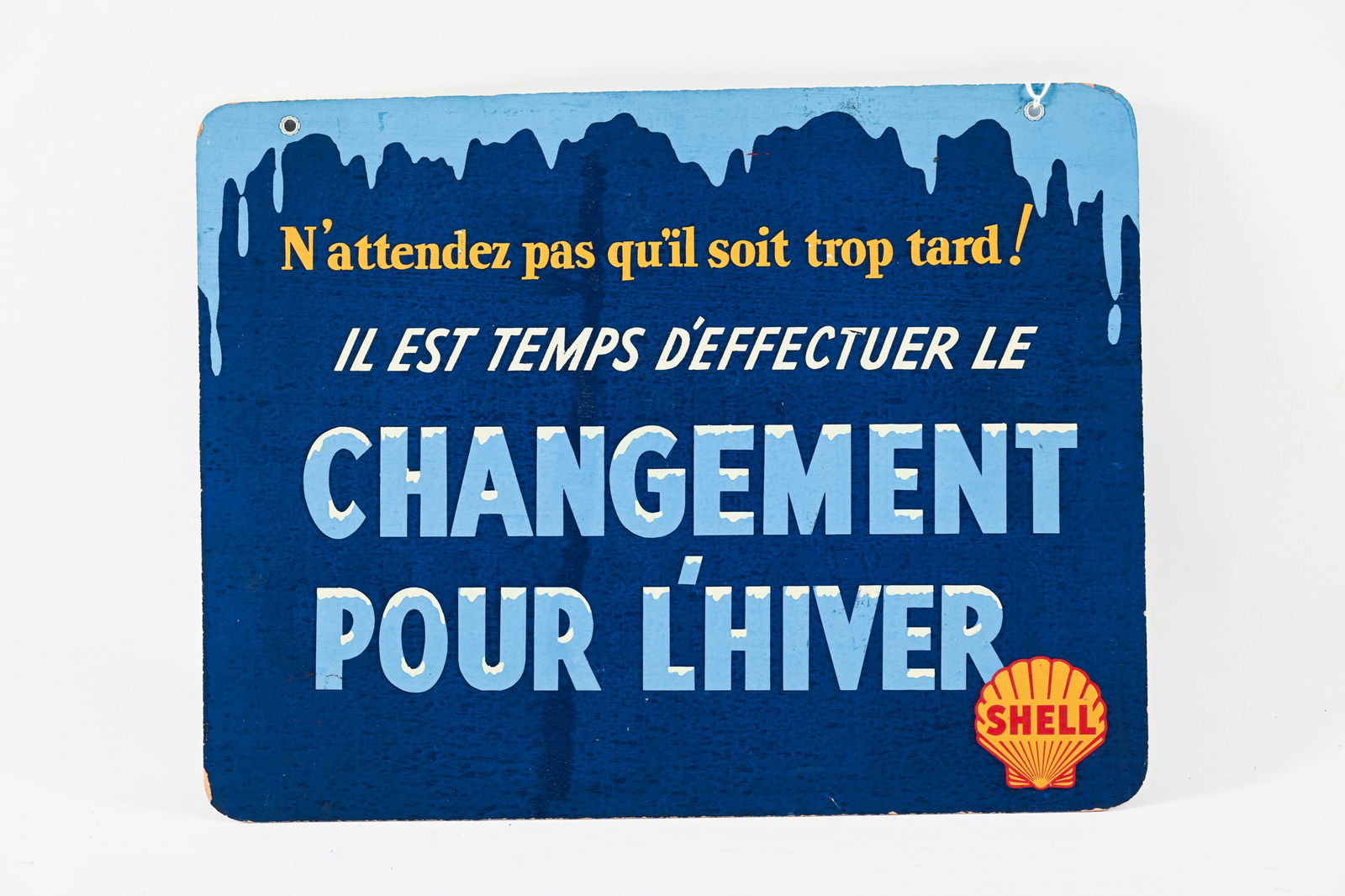 SHELL WINTER CHANGE-OVER CARDBOARD RACK SIGN - 6
