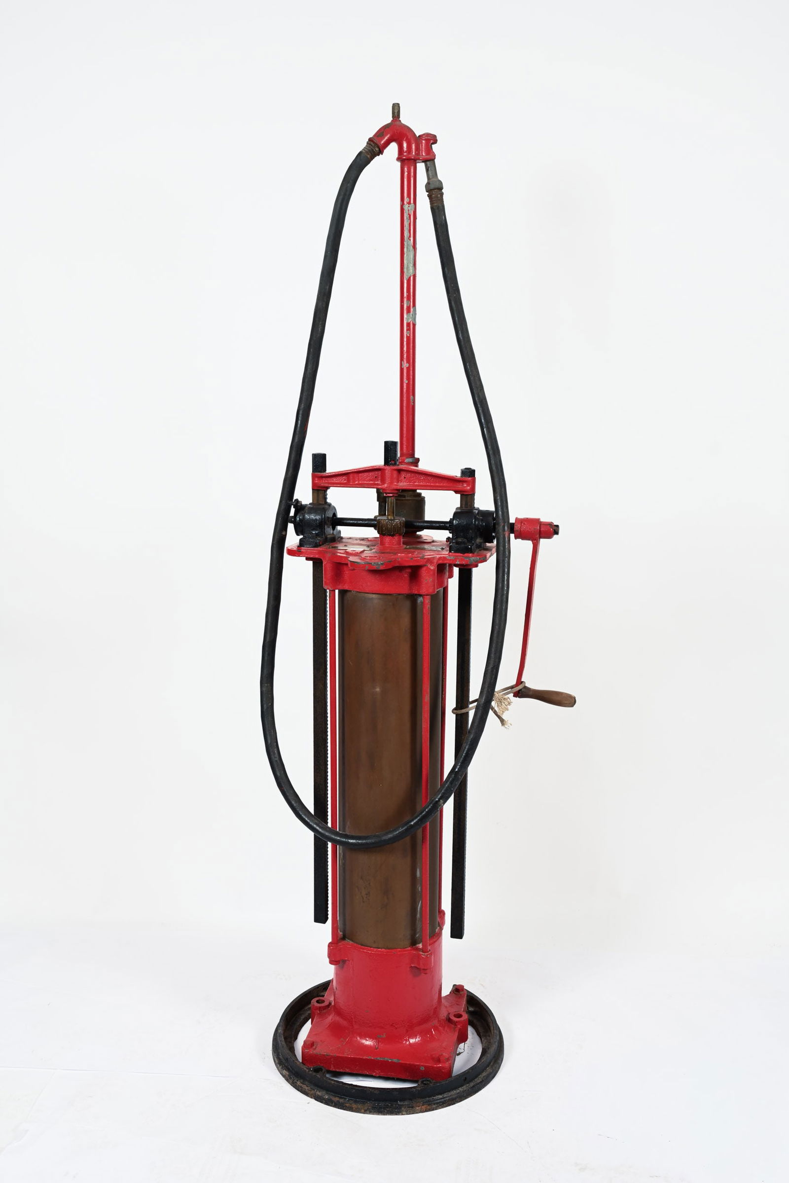 GILBERT & BARKER IMPERIAL OIL CURBSIDE PUMP: IMPERIAL OIL LIMITED GILBERT & BARKER MODEL 2 SELF MEASURING CURBSIDE PUMP GILBERT & BARKER MFG, CO. SPRINGFIELD, MASS. U.S.A. HAS AN OLDER REPAINT 77"