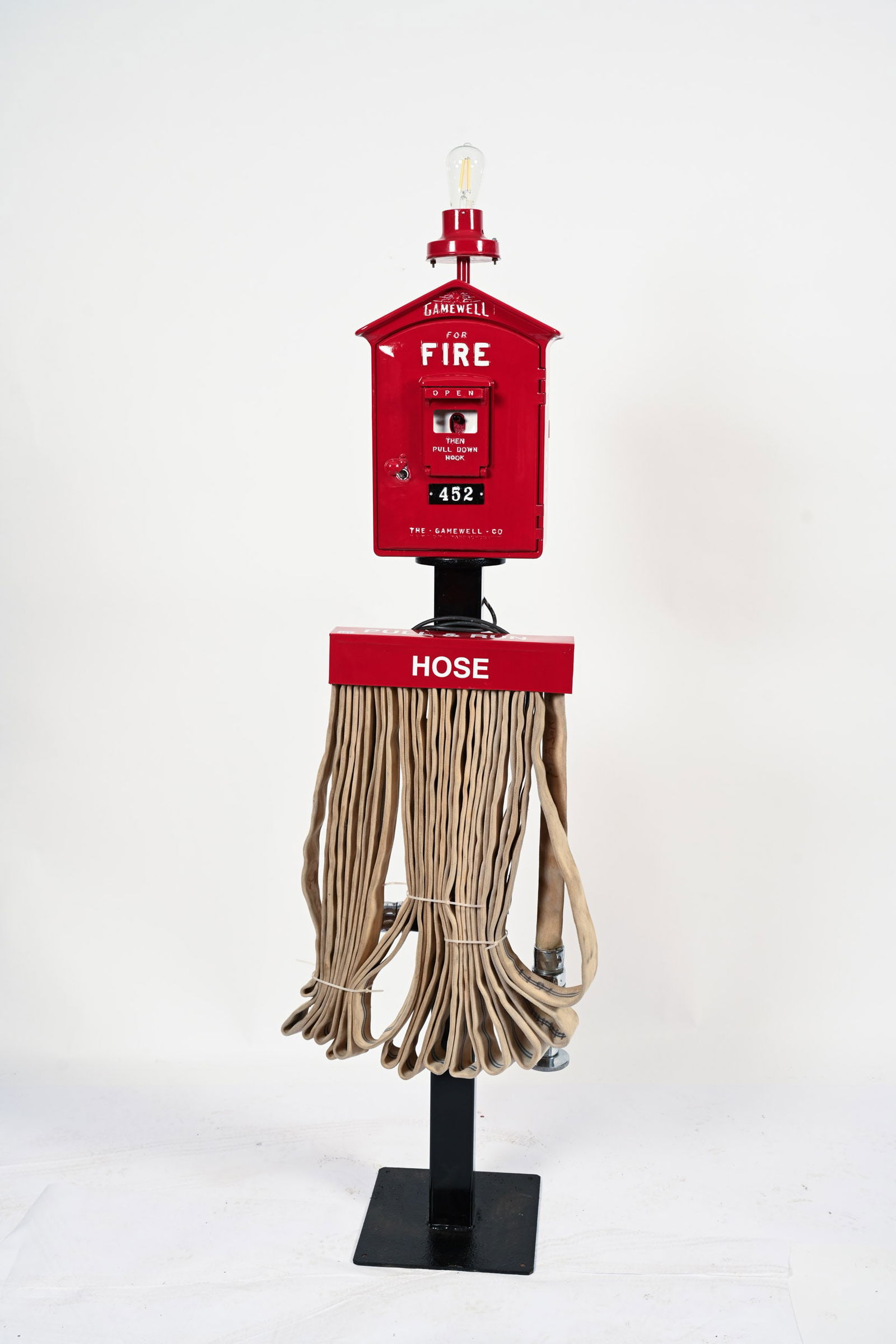 RESTORED GAMEWELL FIRE ALARM BOX ON STAND (1 of 13)