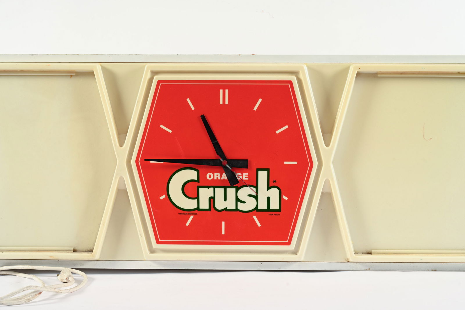 ORANGE CRUSH LIGHTED MENU BOARD CLOCK - 3