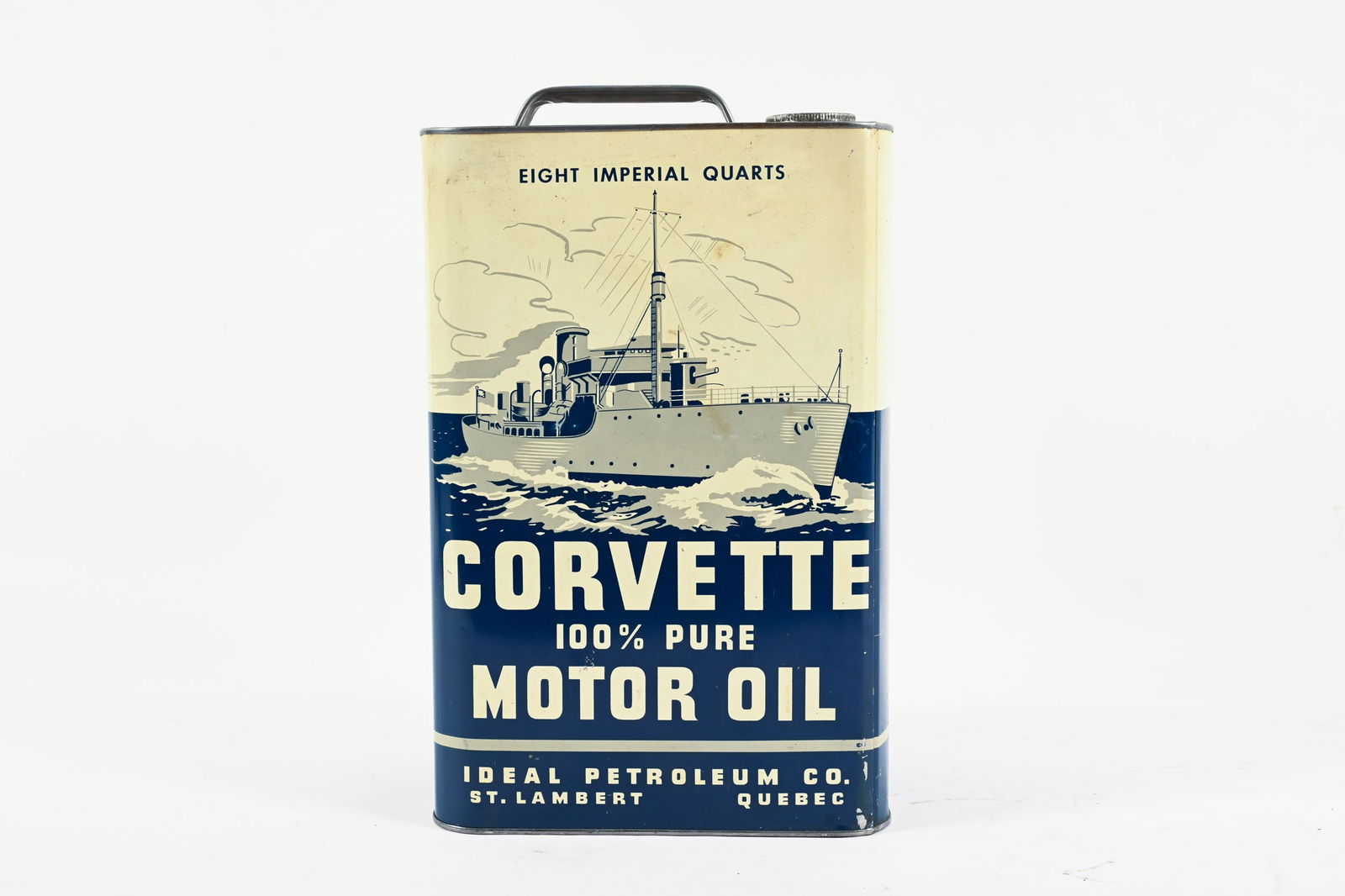 CORVETTE MOTOR OIL EIGHT IMPERIAL QUART CAN (1 of 6)