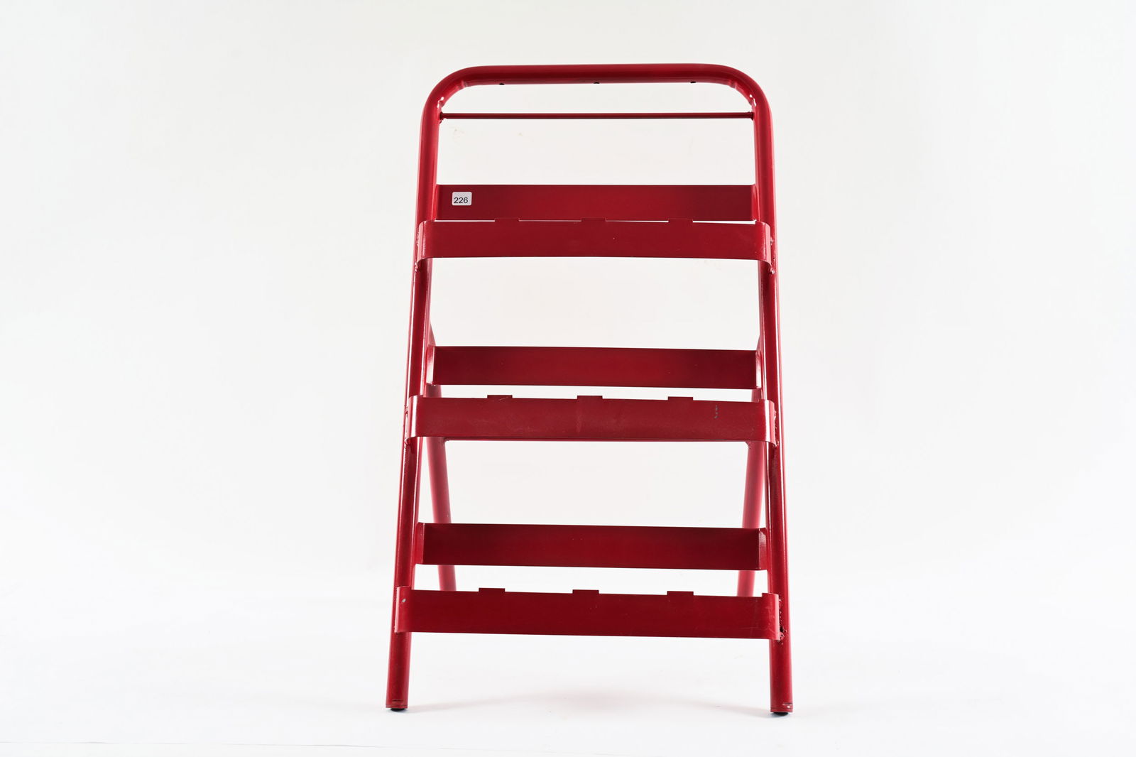 B-A QUART MOTOR OIL CAN RACK: B-A QUART MOTOR OIL CAN RACK MARKED DAVID MCCOWAN ON BACKSIDE FITS 12 QUART CANS RESTORED CONDITION