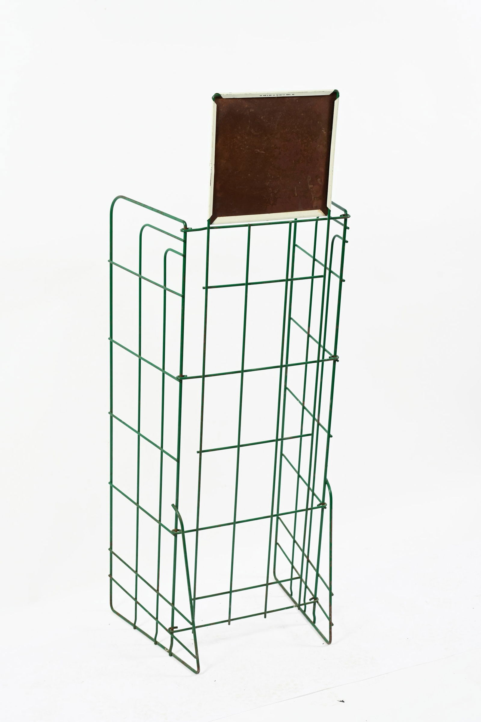 7UP "TAKE SOME HOME TODAY" WIRE BOTTLE RACK - 6