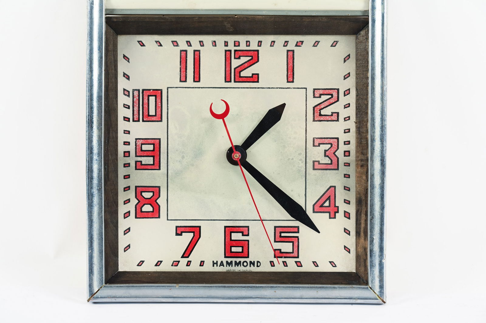 HAMMOND ART DECO ELECTRIC WALL CLOCK - 3