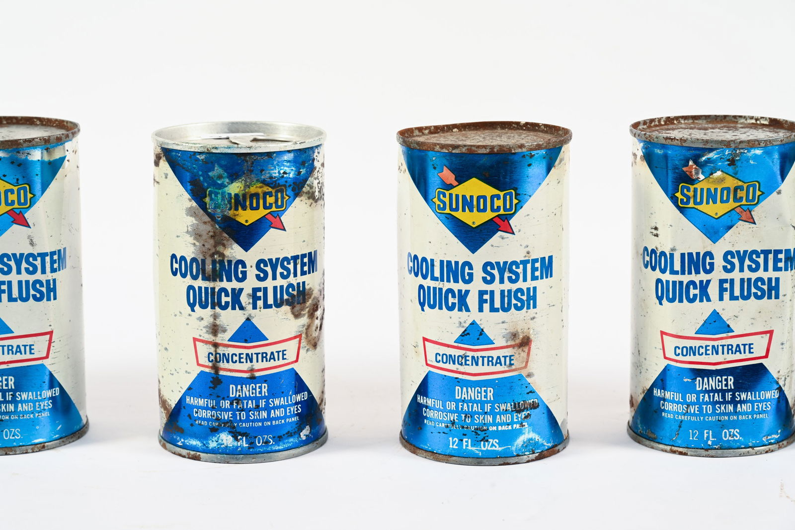 SIX SUNOCO COOLING SYSTEM QUICK FLUSH 12 OZ CANS - 3