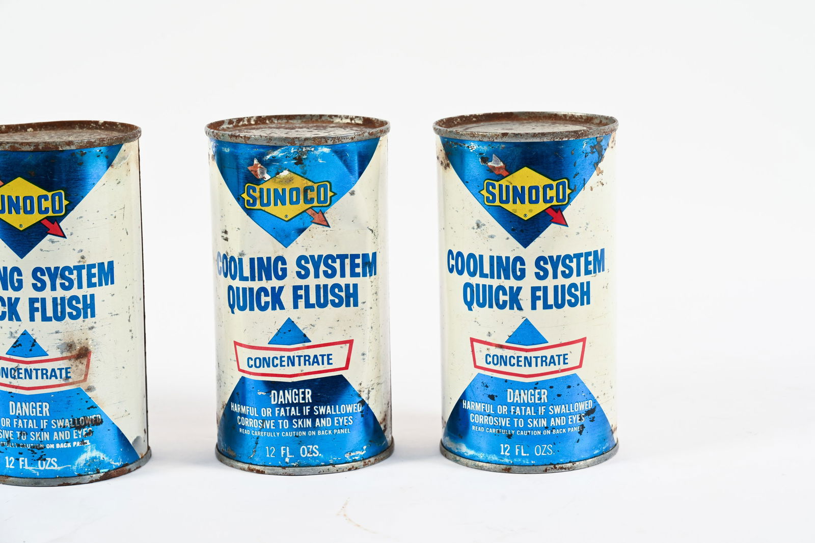 SIX SUNOCO COOLING SYSTEM QUICK FLUSH 12 OZ CANS - 4